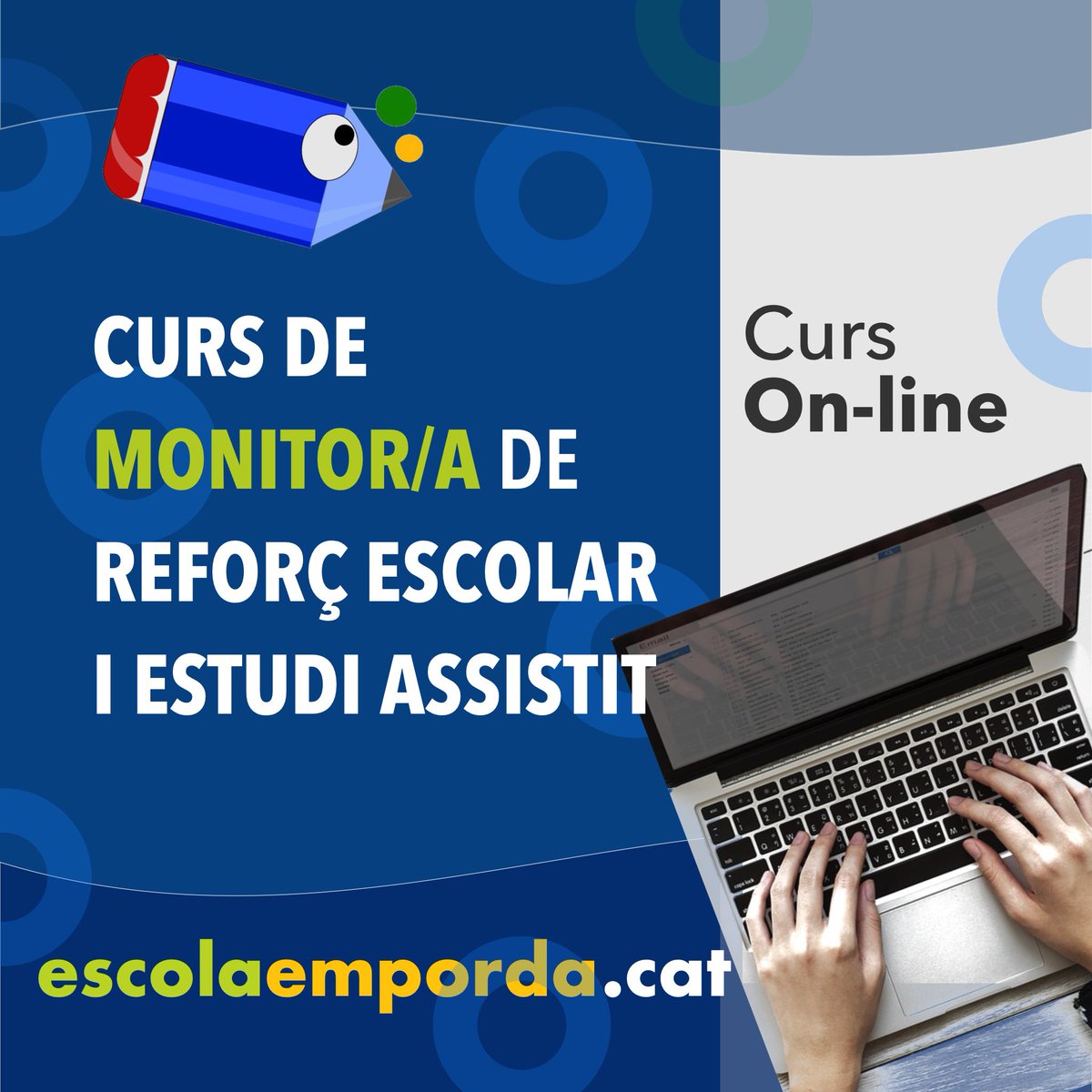 Cursos on-line. Estudia des de casa al teu ritme amb un mètode molt fàcil. Més informació a escolaemporda.cat o clicant al perfil⤴️