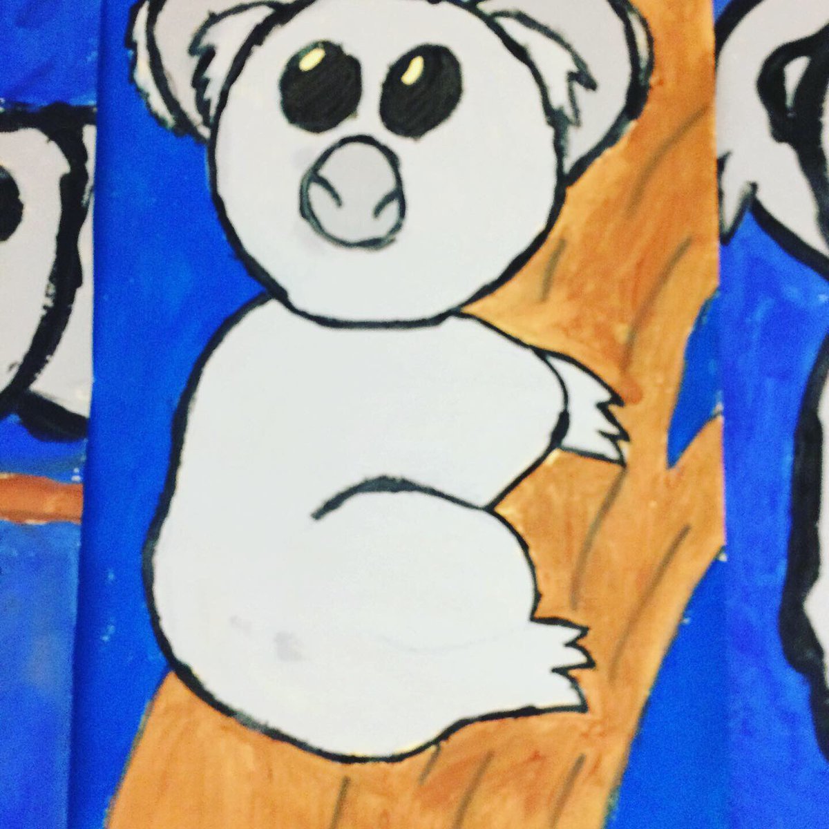 Our students learned about Australia and did research in library. Then they made their own koala art!! #PocaPreK5 #koala #art