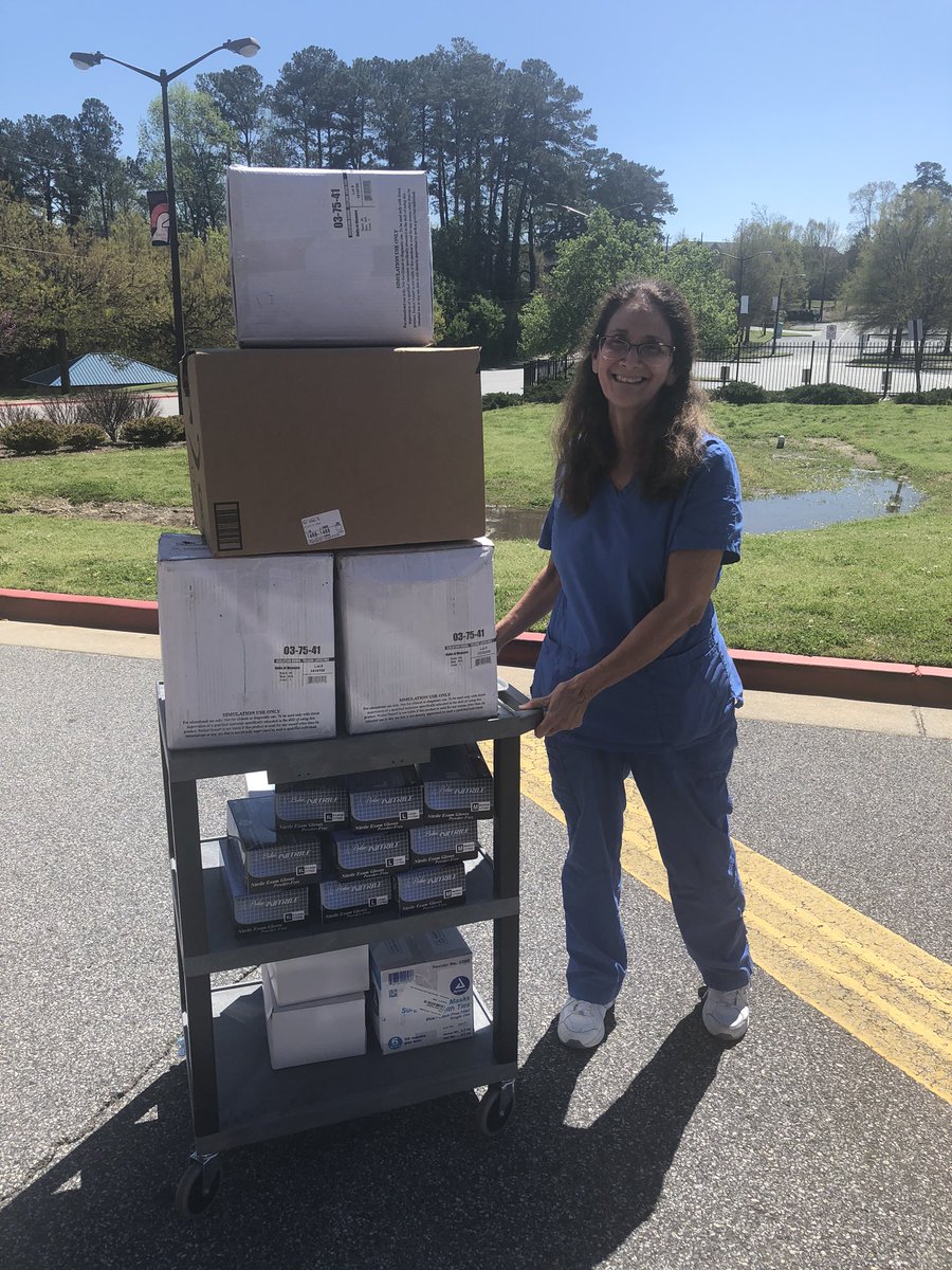 FCSCTAE's tweet photo. Thank you to @north_science and @SSCMSStallions for donating hundreds of gloves, masks, and gowns to @NorthsideHosp and local EMS. They were very appreciative! @hansonmscott @erichollinhead #fcsrising @CJ_FCS_CAO https://t.co/XxXCGDfiuJ