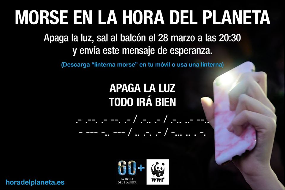 Este sábado, 28 de marzo es la #HoraDelPlaneta 🌍💚 y os proponemos algo diferente para sumaros desde casa al mayor movimiento mundial de protección de la  #naturaleza. 
#YoMeQuedoEnCasa #QuedateEnCasa