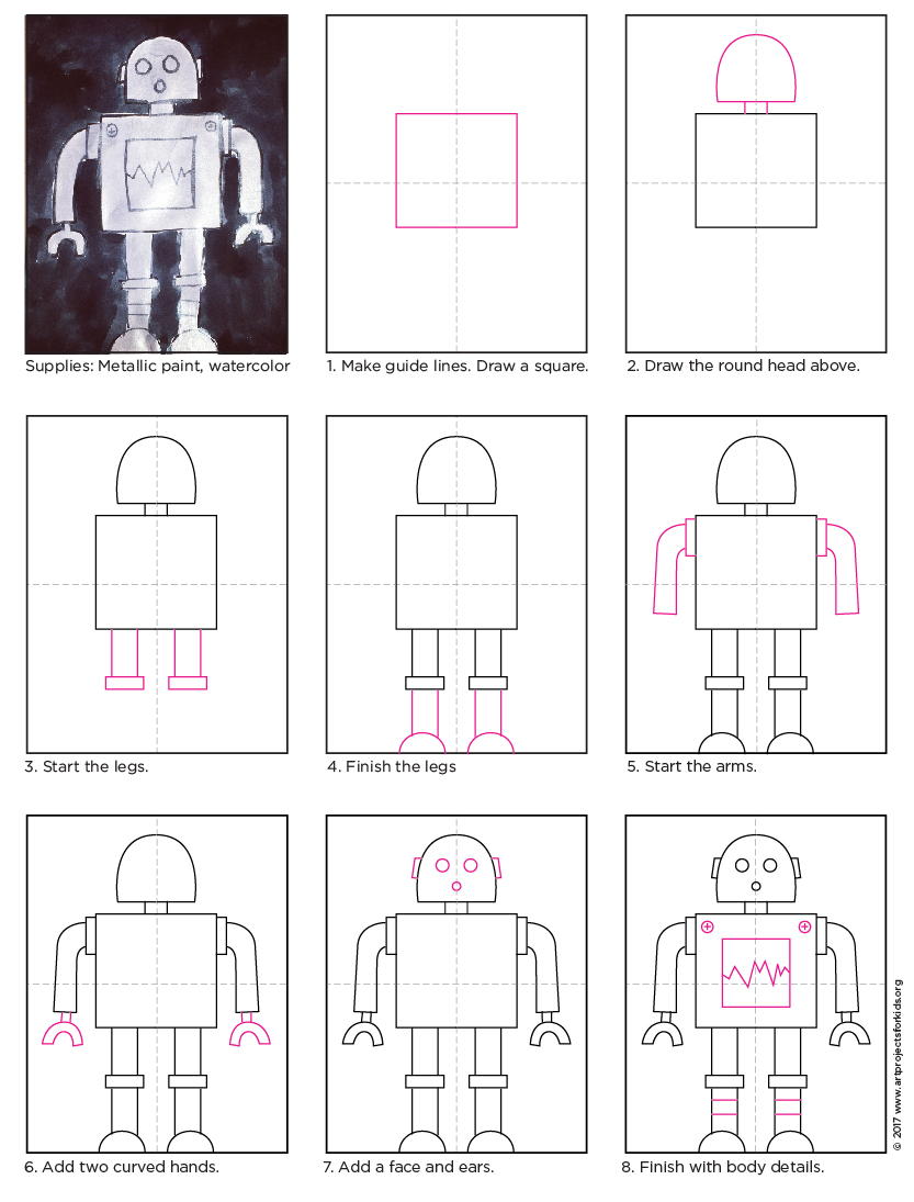 Need an art activity- Draw a Robot!