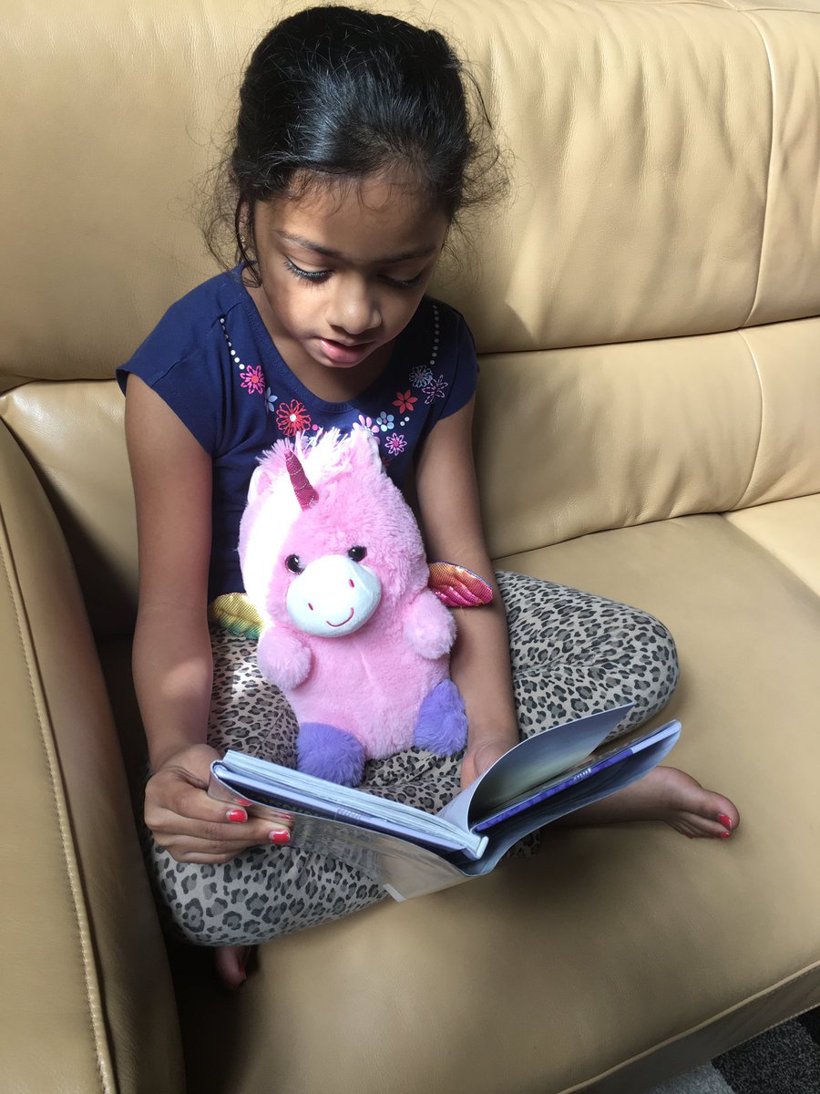 Wellers2ndGrade's tweet photo. Reading with AIM! Today’s AIM challenge was to take a photo of yourself reading with your pets or stuffed animals! Love these!!!! #AtHomeTogether #athomelearning #allenisd #allenathome @LibraryKerr @Allen_ISD @PhilipMott1 https://t.co/SkvdODWn7x