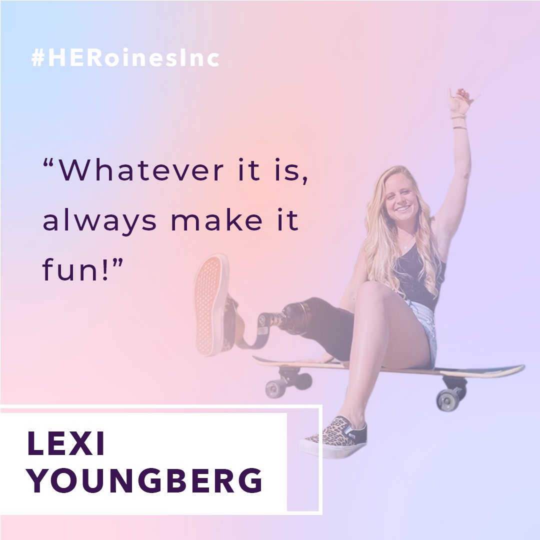 HERoinesInc's tweet image. Make sure whatever you do you always.&quot;Make it fun!&quot; Read more about her story soo.nr/2XFs
#adaptivecommunity #bravethewave #lexiyoungberg #paraplegicathlete #girlboss #womenwholeadwednesday #WCW #HERoinesInc
