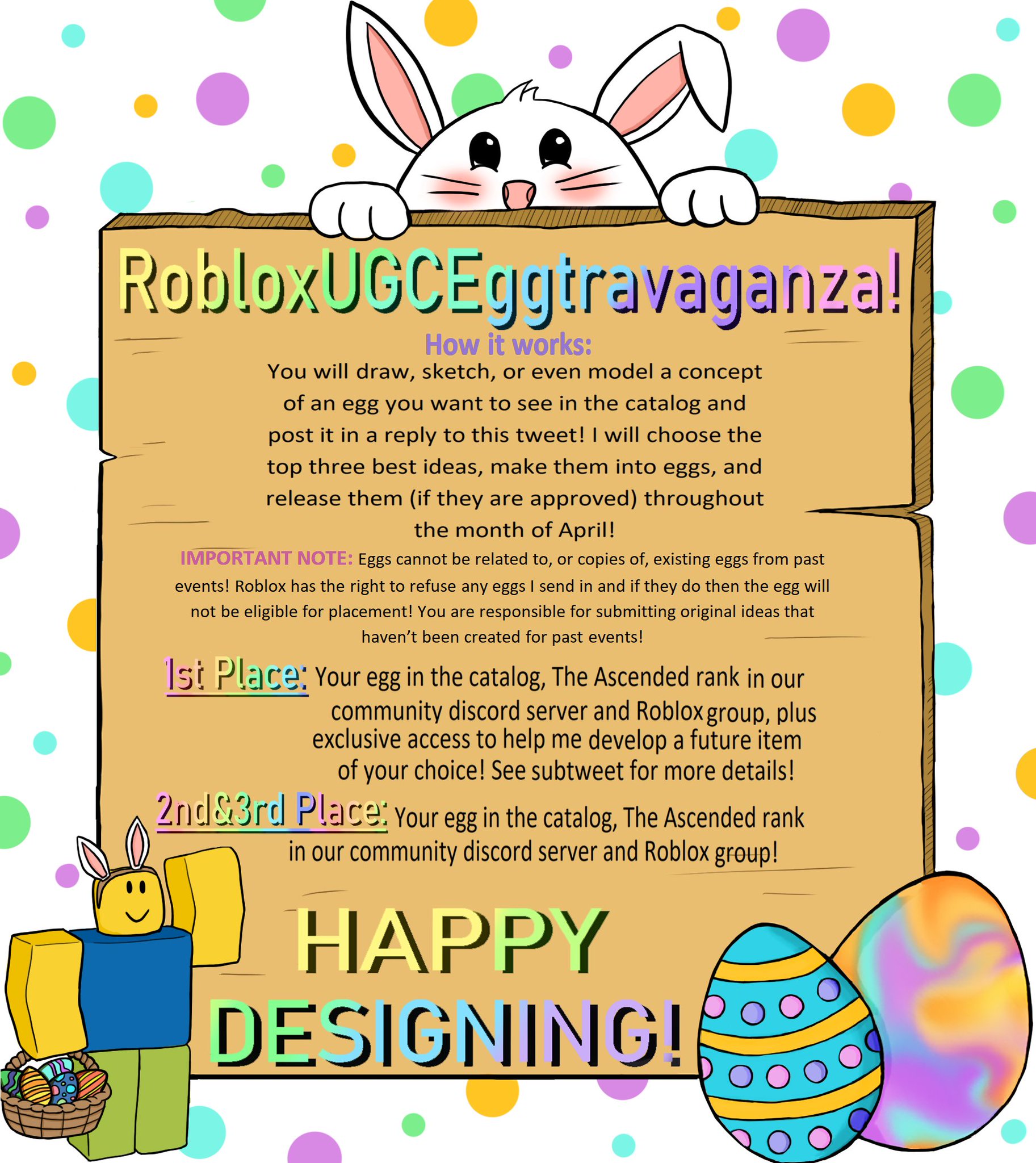 Reverse Polarity On Twitter My Favorite Roblox Event Has Always Been Anything To Do With Eggs Since Last October S Pumpkin Carving Contest Went So Great I Thought Hey Time To Do An Eggevent - el bobby de roblox