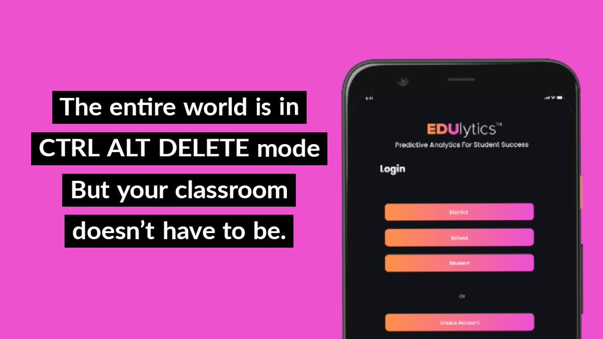 edulytics's tweet image. Join us for a live demo! edulytics.co 
#onted #COVID2019 #edequity