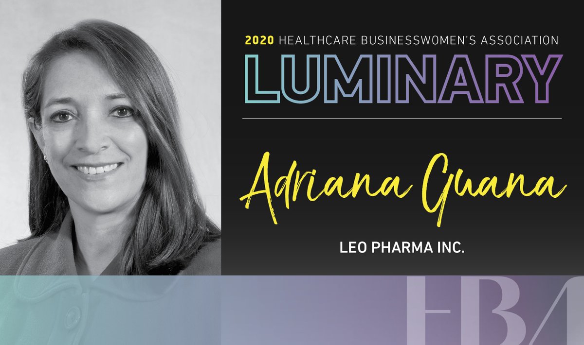We’re proud to share that Adriana Guana, VP of Medical Strategy &amp; Scientific Affairs is recognized as an <a href="/HBAnet/">Healthcare Businesswomen’s Association (HBA)</a> Luminary for her leadership, support of advancing women’s careers and her dedication to medical dermatology. #HBAWOTY20 #HBAimpact bit.ly/2UzoWAT