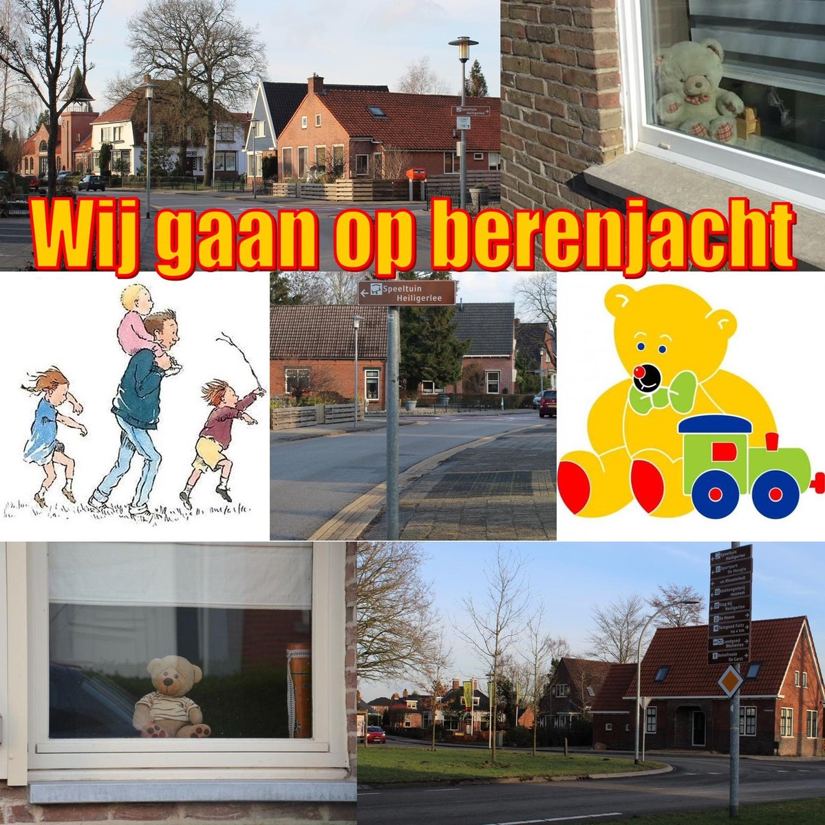 SpeeltuinH's tweet photo. Om in deze tijden de kleintjes te kunnen vermaken, nodigen wij iedereen uit om knuffelberen voor het raam te zetten. Mensen die met hun kinderen naar buiten gaan hebben hierdoor een leuke afleiding De Berenjacht! Zoek de beren!
Let op dat het niet te druk wordt en 1,5mtr afstand https://t.co/BSJIHVSpjR