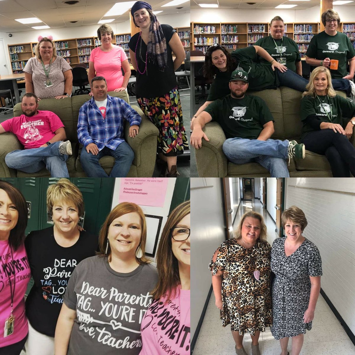 DugginsClass's tweet photo. Spirit week shout out to the downstairs crew and my ELA crew, miss you. #djhsstrong #onwarddragons @DeSoto73 @DeSotoJH https://t.co/w3ZgBdfBlY