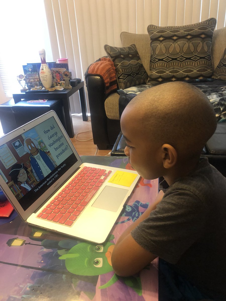 Today was the official start to e learning. William’s teacher is working with us through schoology and other resources. Assignments fit the need of each child. His team reached out to us with activities. He worked so hard. We are <a href="/ParkwaySchools/">Parkway Schools</a> <a href="/McKelveydragons/">McKelvey Elementary</a>