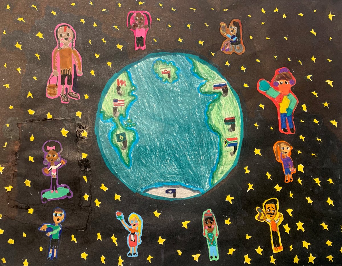 SpotsySchools's tweet photo. Take a look at some of the incredible artwork submitted by our SCPS artists for the #SpotsyCounts 2020 Census Artwork Contest!
1) Jordane Donfack- 7th Grade
2) Chloe McCullough- 7th Grade
3) Addison Fiore- 6th Grade https://t.co/5wEw2mfdFw