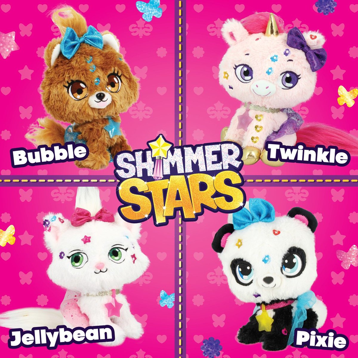 KD_UK_'s tweet photo. Do your kids ❤️ to play hair?
With Shimmer Stars they can play FUR!
✨ Four styles to collect:
🦄Twinkle the Unicorn
🐼 Pixie the Panda
🐶 Bubble the Puppy
🐱 Jelly Bean the Cat
Find them all on Amazon:
https://t.co/FA3XDIxxWn
#shimmerstars #HomeschoolinguK https://t.co/JhmQL4q0Y9