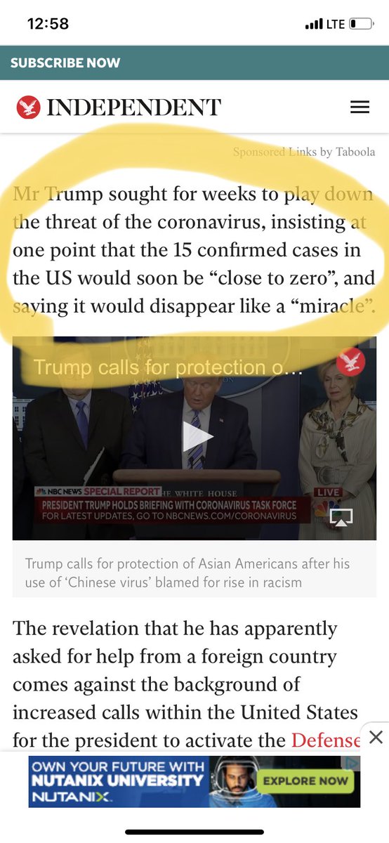 Ianthecleaner's tweet photo. ⁦@POTUS⁩ - This is what the man who cares more about his re-election than the health of the population says! Lol such a joke https://t.co/e6J6nEaSlU
