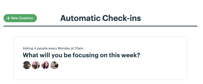 MeetVersionMe's tweet photo. Another awesome feature of Basecamp - weekly check ins! We strongly believe in the power of goal-setting and keeping one another accountable. 

Want to learn more about our services? Fill out this quick questionnaire and let's start working together https://t.co/rFORYIAwDx https://t.co/XIP5twGjHx