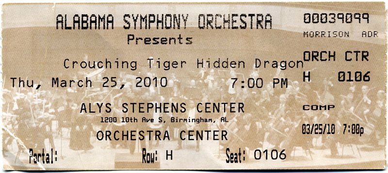 Ten years ago I saw the  @ALSymphony perform Tan Dun’s amazing score to Crouching Tiger Hidden Dragon.
