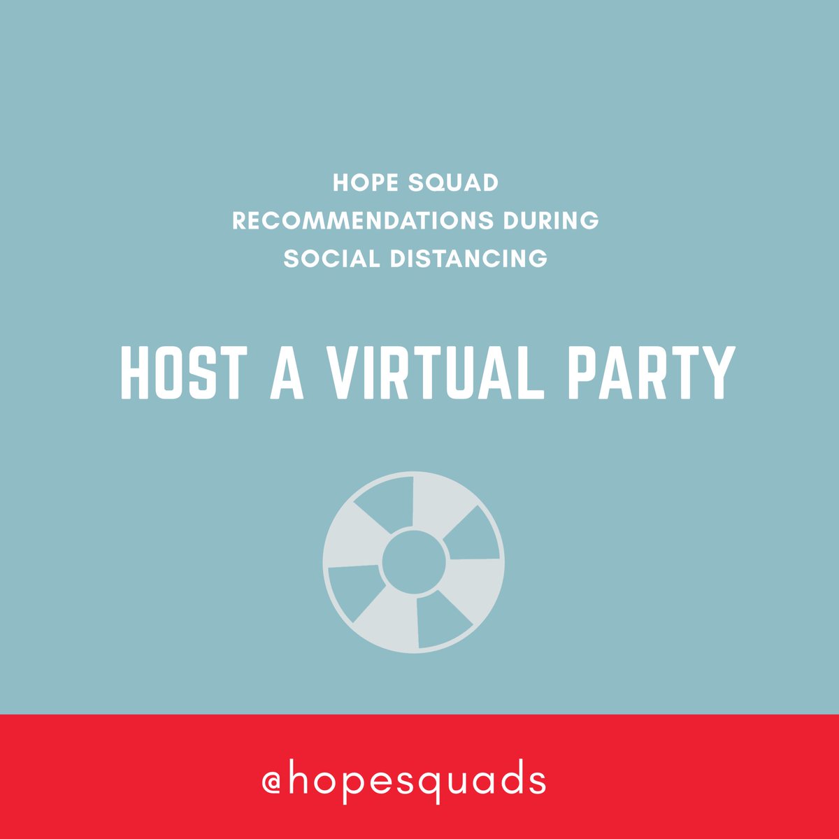 HopeSquads's tweet photo. Reach out to peers in your school and get the word out through social media. Host a FaceTime or Skype meetup (or have multiple Hope Squad members host). Play games like Pictionary or Mafia, share your favorite music, and get to know your peers. https://t.co/PQhjKZFFYK