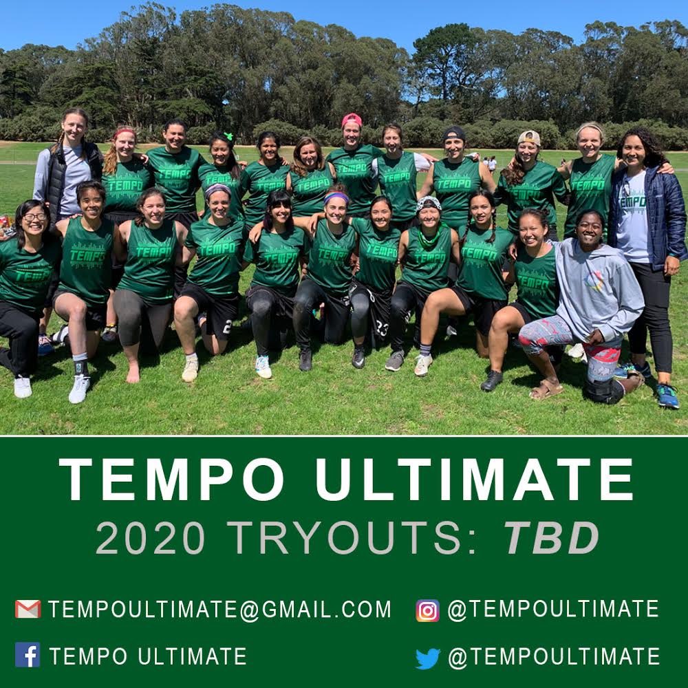 tempoultimate's tweet image. Hey all! Everyone’s health is our first priority, so we’re not setting tryout dates until we know it’s 100% safe! In the meantime, if you’re interested in Tempo, feel free to contact us at any of our social channels or email below!