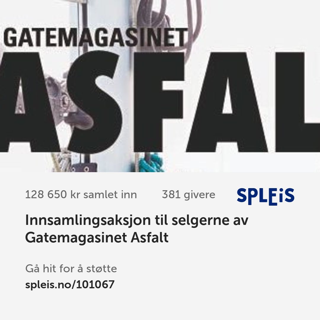 Oilers har lenge hatt et godt samarbeid med Gatemagasinet Asfalt.
I anledning opprettelsen av en Spleis til inntekt for magasinet, som i disse tider gjennomgår store utfordringer som følge av Koronaviruset, har Oilersspillernes Veldedighetsfond valgt å bidra med 50.000 kroner.
