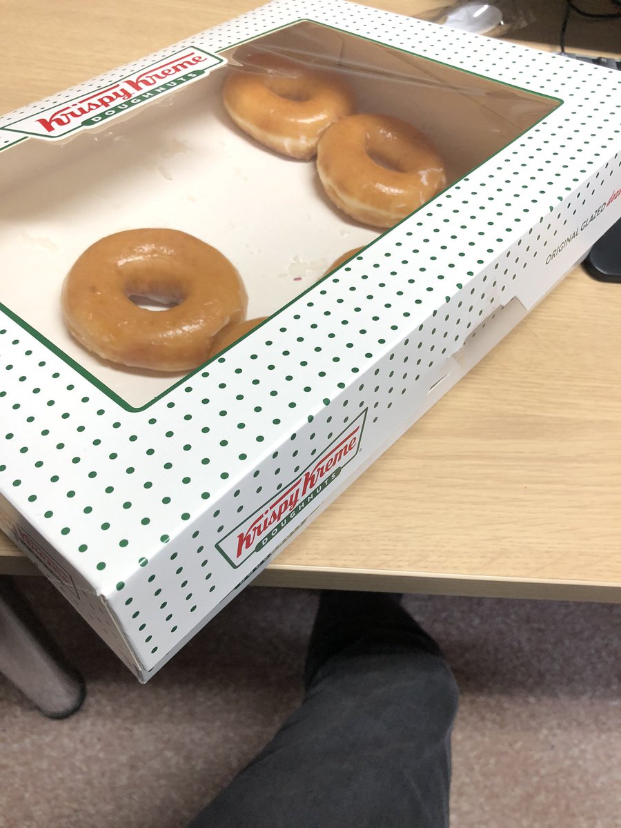 #krispykreme thank you for this great treat, it makes us smile in this difficult time as we work