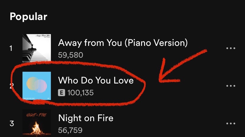 Wow! Thank you all so much for getting us to the 100k club!! We appreciate you all 🙏🏻 #100k #Spotify #HalfPastSeven #WhoDoYouLove #Cover