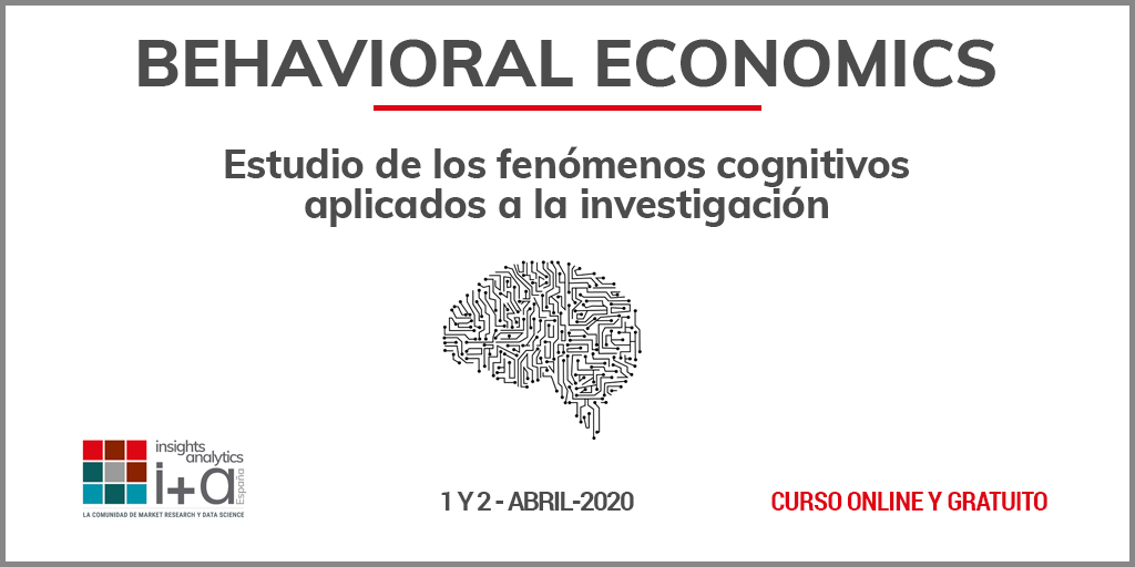 Desde <a href="/ia_asociacion/">Insights + Analytics España</a> España queremos realizar nuestra aportación a los #profesionales y #empresas del #research con este Curso de Behavioral Economics #online y #gratuito. Inscríbete ya que las plazas vuelan: ia-espana.es/index.php/curs…