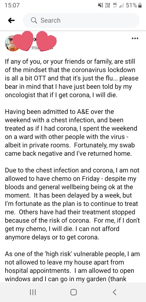 SurreyDetective's tweet image. A moving message from one of my friends and colleague about the reality of not following advice re #COVID19. Please read and share.