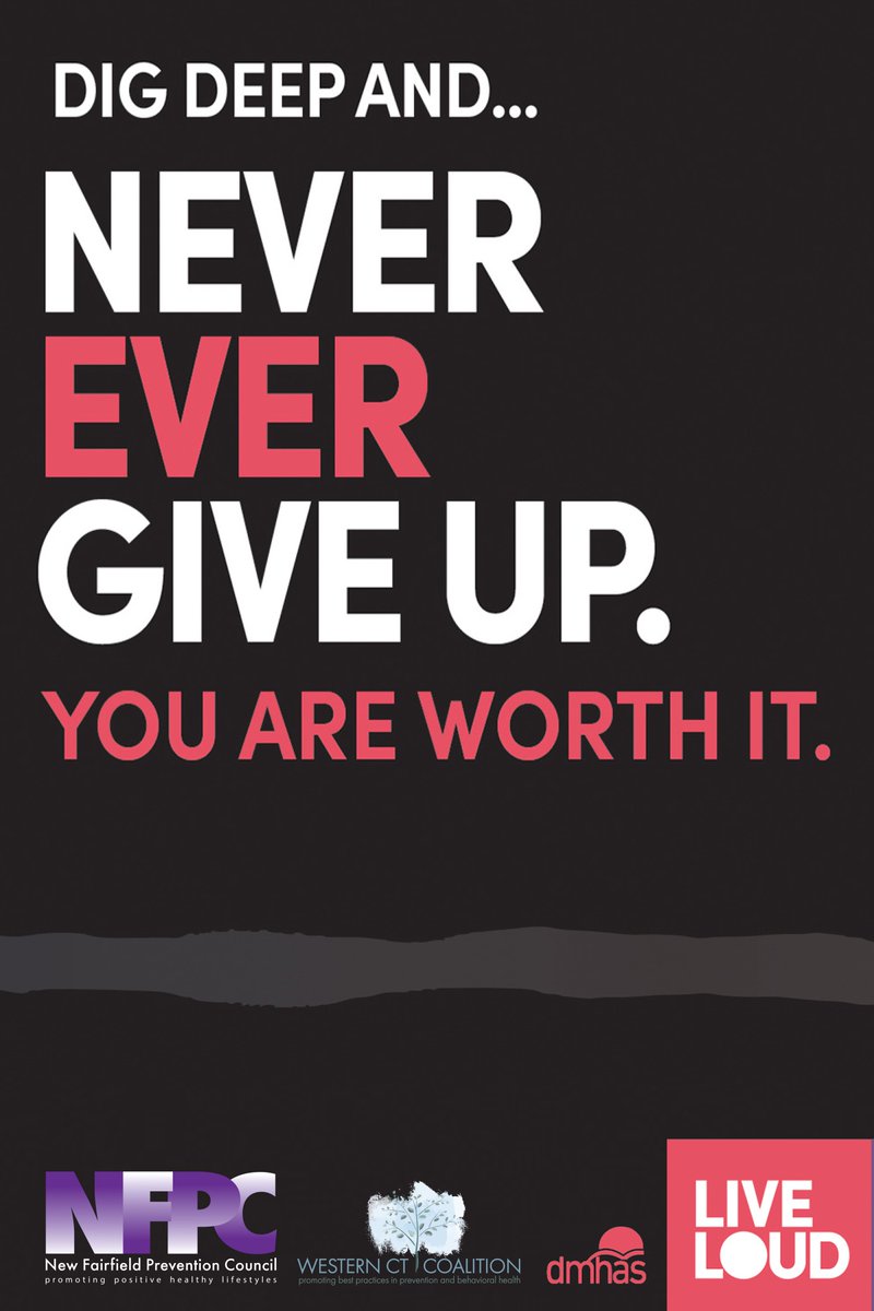 NFPC shared NeverGiveUp message in town &amp; ran full page in Town Tribune... look for billboard next week on Rt. 37. Though we r home, if u venture, hope words gives hope &amp; comfort #nevergiveup #LiveLoud #nftalks #nfprevents #nfrebelstrong #noonestrugglesalone #alonetogether 💜☮️