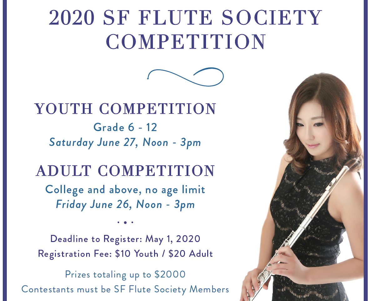 Flutes by the Sea Masterclass CANCELLED, SF FLUTE Competition now VIRTUAL - mailchi.mp/7666e4772c1a/f…