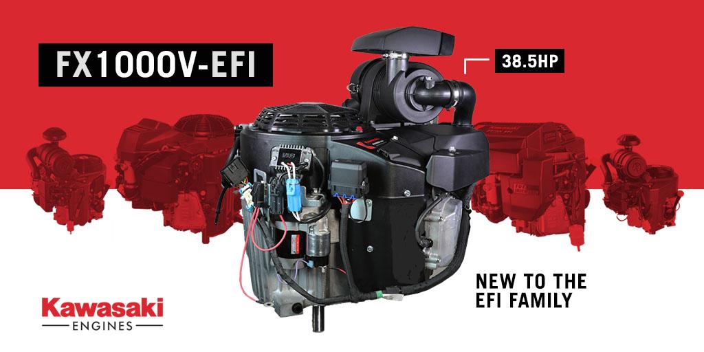 KAWPower's tweet image. Our all-new FX1000V has the most horsepower of any Kawasaki EFI engine on the market. Featuring Integrated Electronic Throttle Control, its power can instantly match the cutting load, ground speed, and terrain at hand. Learn more about the tech: bit.ly/2JaNY3K