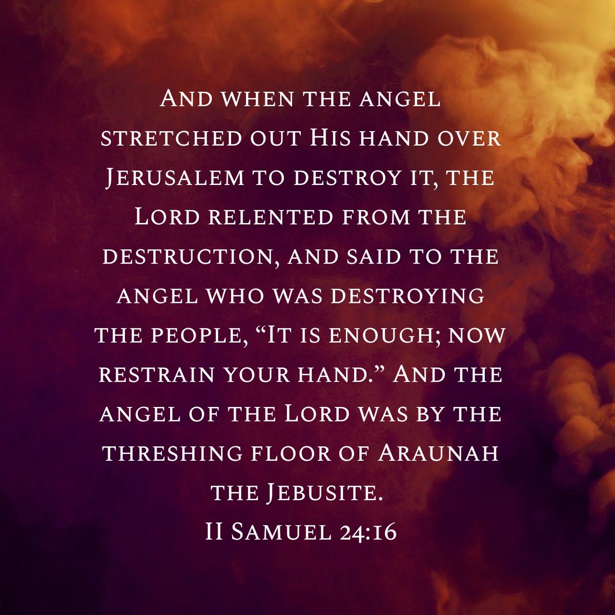 togabj's tweet photo. And when the angel stretched out His hand over Jerusalem to destroy it, the Lord relented from t…
2Sam.24.16.NKJV
#TOGOnline #TempleOfGlory #PastorIkeMonye #BibleReading #RedemtionService #HolySpirit #GodsGotYou https://t.co/st3mHKj2UG