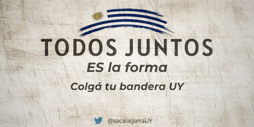 socram166's tweet photo. @JuanchiHounie Vamo como en el 2010! 
Colgá tu bandera 🇺🇾
Canta el Himno Nacional 💪
#TodosJuntos #Uruguay #vaapasar https://t.co/YksqNA6Ko1