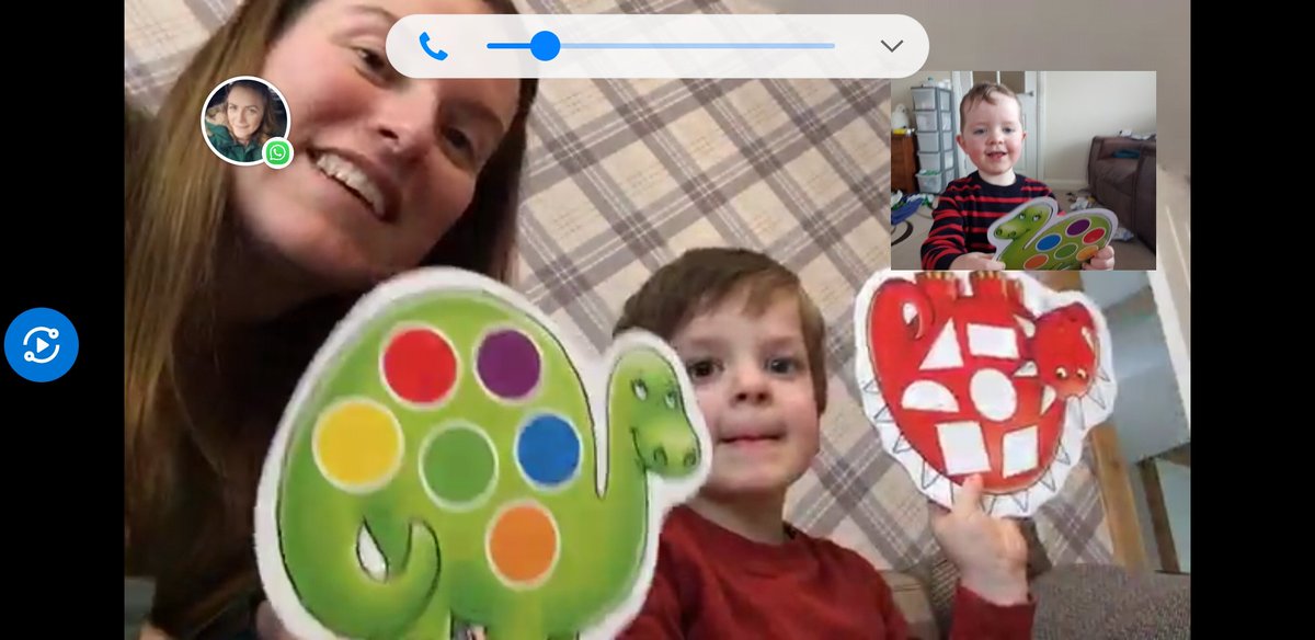 midgetgem1983's tweet photo. @OrchardToys When you cant play with your best pal at their house, theres always facetime! The boys love a bit of dotty dinosaurs! #gamesnight #SocialDistancinguk https://t.co/rfmpCwRz7x