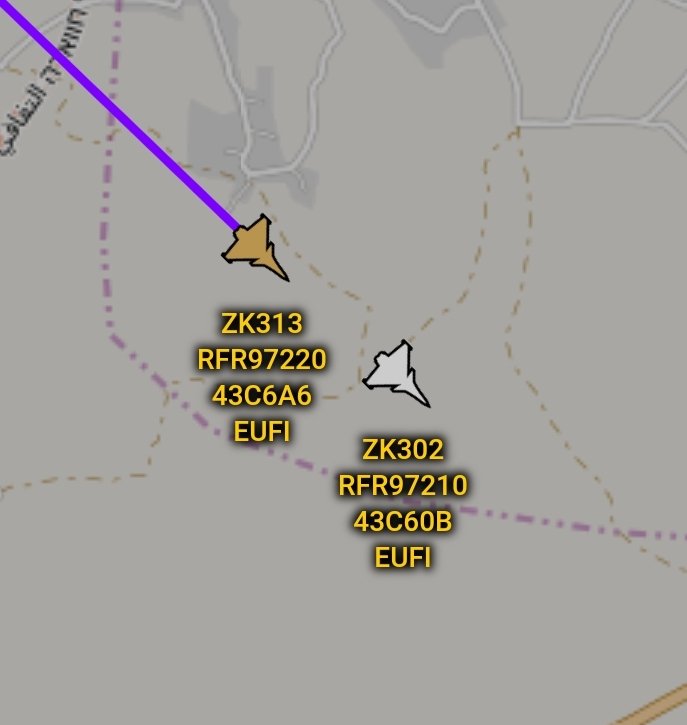 is_keelu's tweet photo. RAF
Eurofighter Typhoon FGR4
Spotted over #Israel
#RFR97220 #ZK313 #43C6A6
#RFR97210 #ZK302 #43C60B
#EUFI https://t.co/WPzqqBjWTp