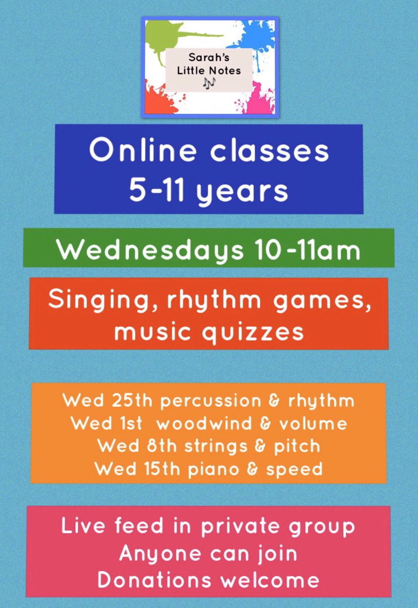 littlenotes_bfd's tweet photo. My full list of #primary music classes 
We had great fun today! 
Join me over on Facebook to watch the video. 
All welcome to join
#musicisimportant #TheShowMustGoOn #primarymusic #CoronavirusLockdownUK #homeschooling https://t.co/2Sdir4B4Cf