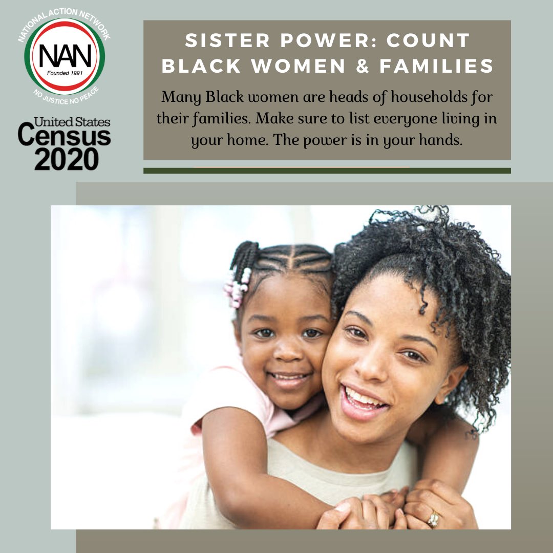 NationalAction's tweet photo. Hey SiStar! By now, you may have received your 2020 Census invitation in the mail! Make sure to complete your form today by mail, phone or online at https://t.co/HNKrS8aDAG #BlackCensusWeek #CountMeBlack #SistarPower #Census2020 https://t.co/9TbUMoLiFD