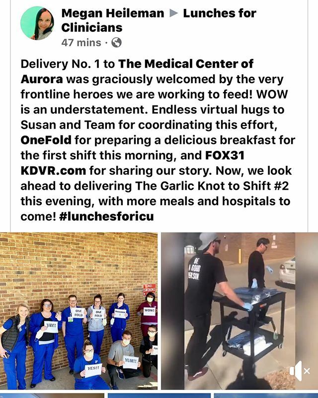 M_Marynik's tweet photo. The crew delivered the first #LunchesForICU today. $13k has been raised. If you’d like to donate too, I’ll have the link in the comments. If you can’t donate, share the post! https://t.co/MN34g39hpY https://t.co/Im9fkuALQ5
