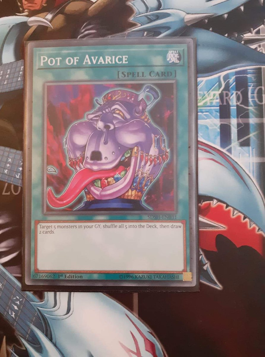 TwoYugis's tweet photo. Being taken off the Limited list from the start of April, Pot of Avarice is a card I can see lots of people making use of in their decks soon, Yugi Marcus. #cardoftheday #cardlife #yugioh https://t.co/I4WM7giXjo