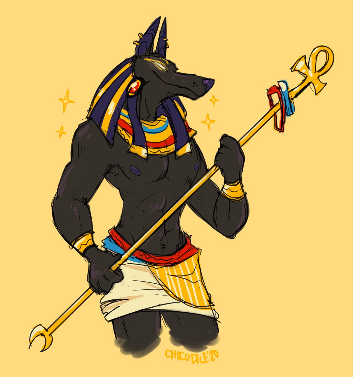 Someone on tumblr requested a sexy buff Anubis man.pic.twitter.com/qu6RQxtJ...