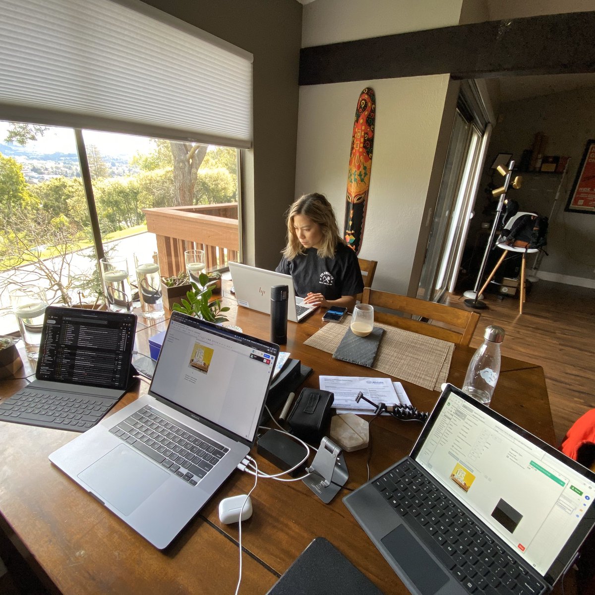 ScottRoeder's tweet photo. Show the world how you’re maintaining social distance. Being lazy? Great. Productive? Rad. Have no idea what to do with yourself? That’s fine. Help us get everyone inside by adding a photo!

Submit your photo via Instagram or twitter using the hashtag #globalWFH https://t.co/ISWQsECm7M