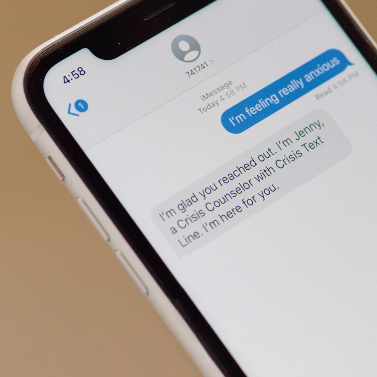 TOMS's tweet photo. We know many people are feeling overwhelmed or anxious. If you're feeling nervous, TOMS Giving Partner @CrisisTextLine offers free, 24/7 text message support for those in crisis. Text TOMS to 741741 to speak in confidence with a trained Crisis Counselor. https://t.co/9yBObnZumU