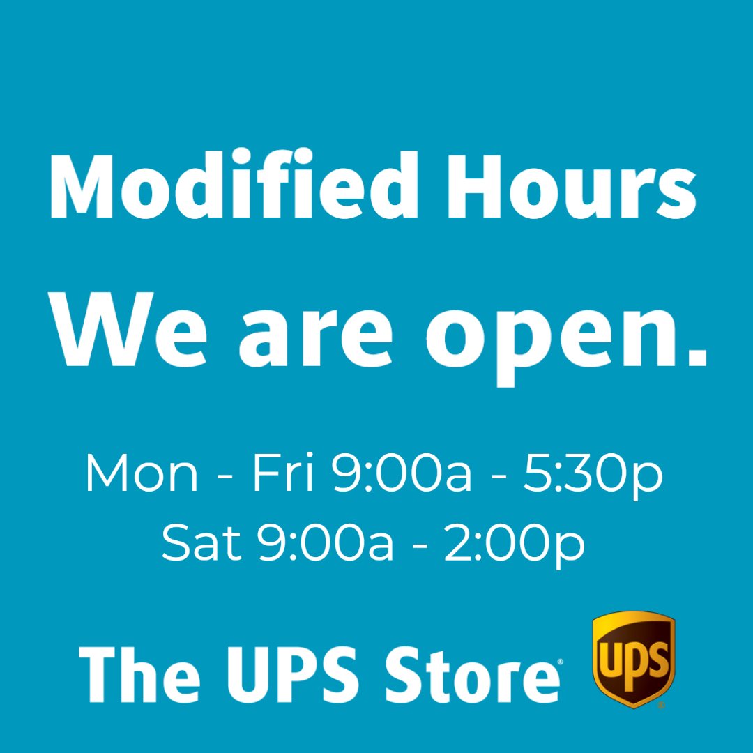 The health and safety of our customers is our first priority. While we remain open to serve your needs, we have reduced our hours, which are now Monday-Friday 9am to 5:30pm, Saturday 9am to 2pm and closed on Sunday.