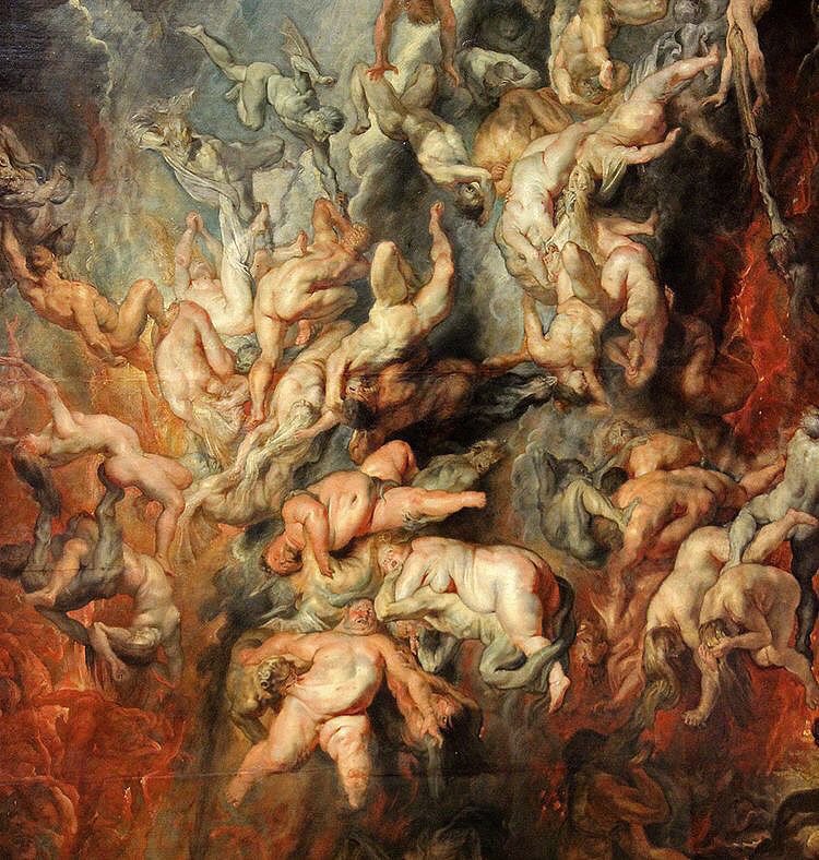 Stendhal_syndro's tweet photo. Peter Paul Rubens- The fall of the damned (detail) https://t.co/WT3ycN9azh