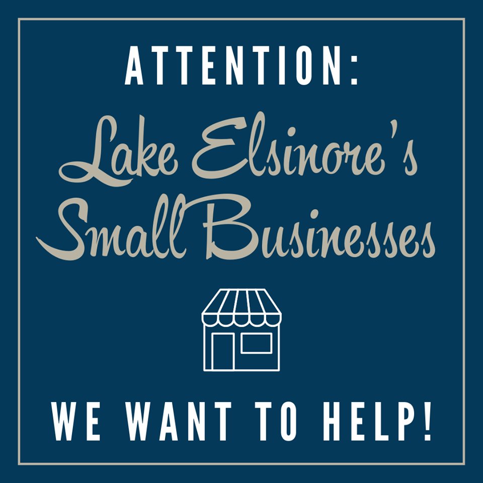CtyLakeElsinore's tweet photo. LE #SmallBusinesses, we want to help you! Comment below, on FB or Instagram, on ways our residents can support you. Do you have an online store, are gift cards available, can we promote your business on social media, or other ways? #Tag your favorite local business. #BeSafeLE https://t.co/2tTi0Yw1o9