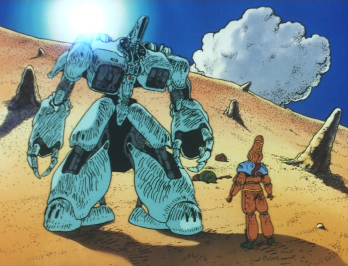 3) Dragon's Heaven (OAV ; 1988)Ohira, Yamashita et les frères Kobayashi côte à côte pour de l'épique mécanique à la croisée entre du Mœbius et du Nausicaa. Ça donne un anime donc l'esthétique particulière le rend assez unique encore aujourd'hui