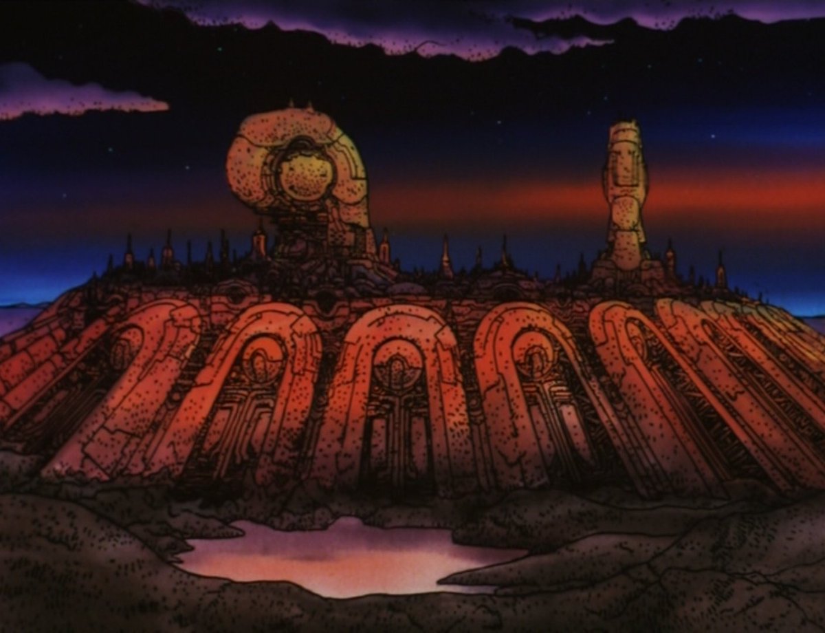 3) Dragon's Heaven (OAV ; 1988)Ohira, Yamashita et les frères Kobayashi côte à côte pour de l'épique mécanique à la croisée entre du Mœbius et du Nausicaa. Ça donne un anime donc l'esthétique particulière le rend assez unique encore aujourd'hui