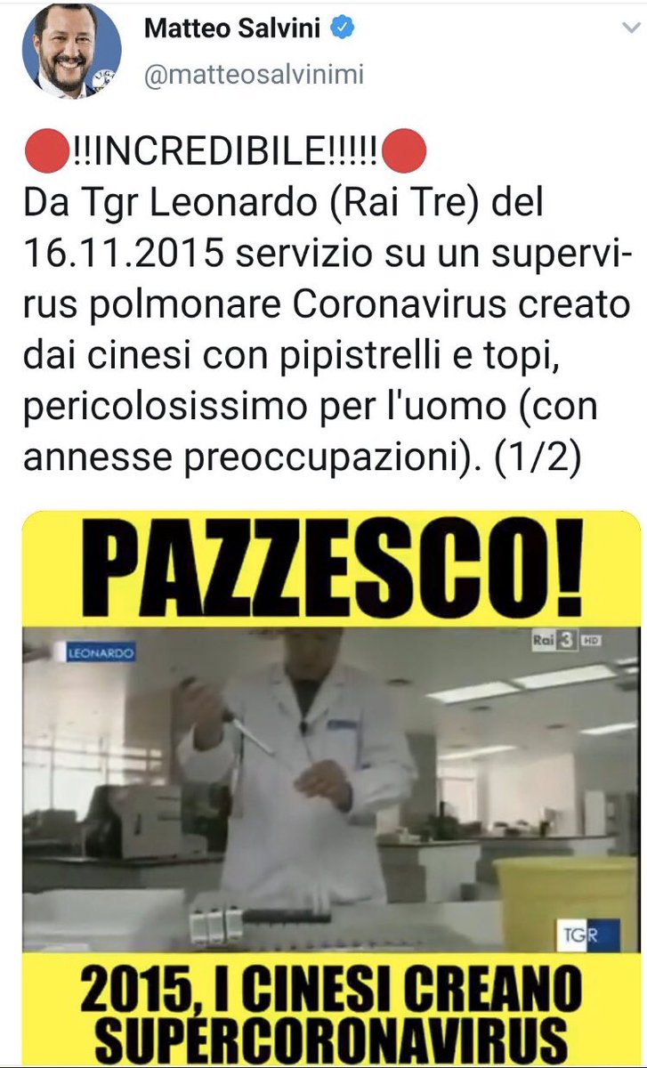rubio_chef's tweet photo. Questo, prende 20 cazzo di sacchi al mese. Questo non ha mai lavorato un giorno in vita sua. Questo verrà ricordato come uno dei più imbarazzanti politicanti italiani. Questo porta il nome di @matteosalvinimi e se fa aiuta’ da @lumorisi a seminare il panico #COVID2019 #Idiota🇮🇹 https://t.co/wkppc3NAFk