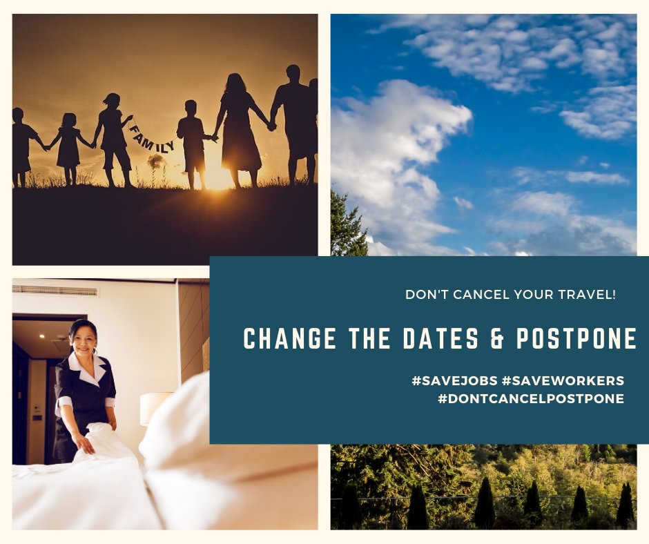Alone we can do so little. United we can do so much. We're all in this together! 
#PostponeDontCancel #SaveJobs #SaveWorkers