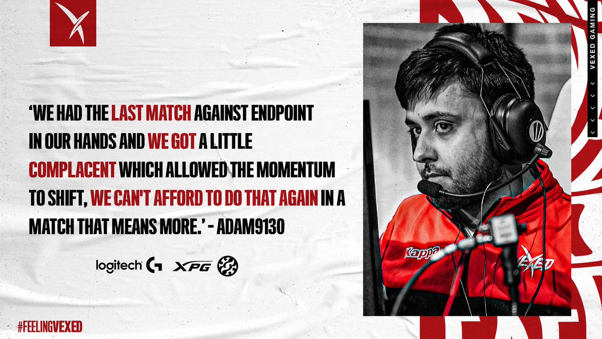 Vexed Gaming on Twitter: "#CSGO 🇬🇧 'We had the last match (in our hands) and we got a little can't afford to do that again' - @Adam9130. Tomorrow we meet @