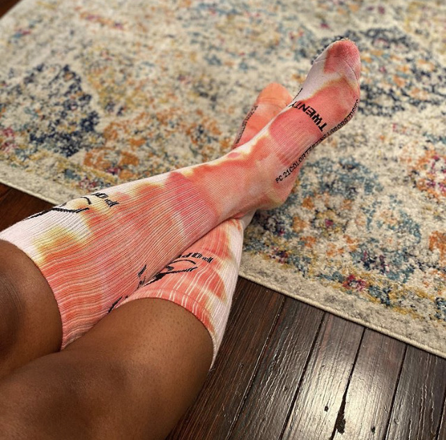 YouthBuildPHL's tweet photo. On Wednesdays we wear socks with ‘personality’. Today is “wacky sock day” at #ybphilly. Check out the footwork of some members of the #ybphilly community as we work and learn from home. #YBathome #stillconnected #YBWave https://t.co/0m0mQPfS1D