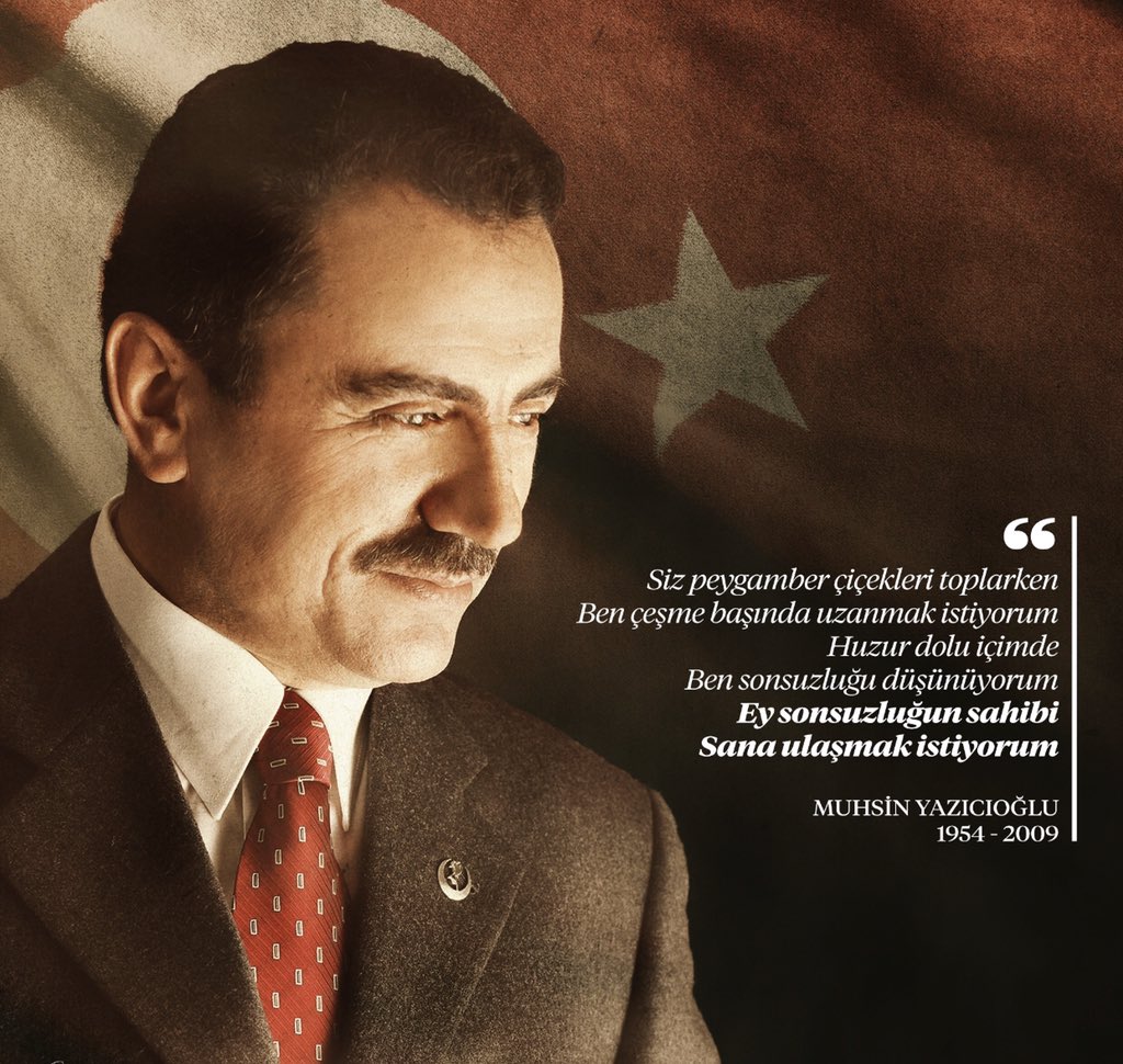 Rabbim seni peygamber efendimize komşu eylesin koca reis.Rahmet ve minnetle... #muhsinyazicioglu