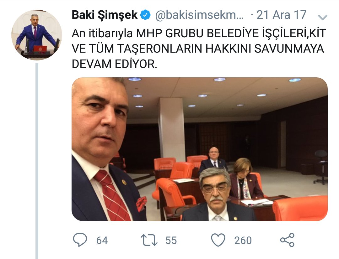 #TaseronSaglikcilaraKadro
<a href="/bakisimsekmhp/">Baki Şimşek</a>  <a href="/MHP_Bilgi/">MHP</a>  <a href="/dbdevletbahceli/">Devlet Bahçeli</a>  <a href="/RTErdogan/">Recep Tayyip Erdoğan</a>  
%70 işcilik maliyeti yüzünden mağdur edilen taşeronlar